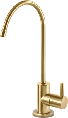 Brushed gold drinking water faucet