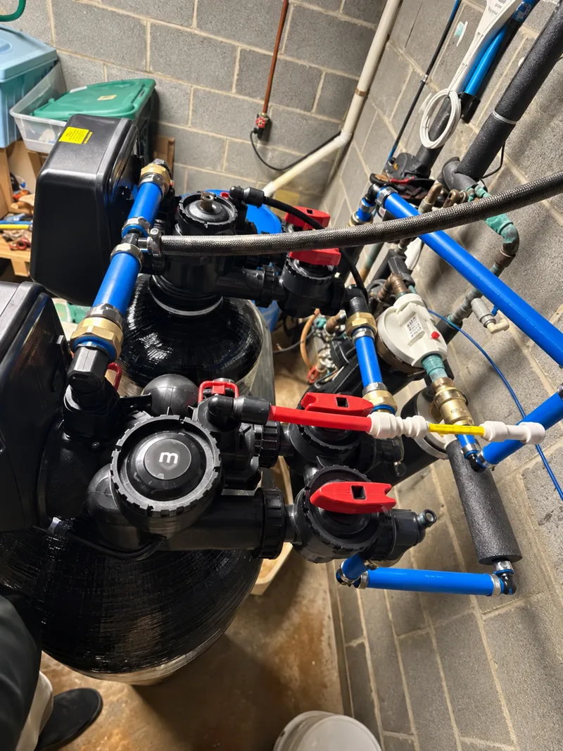 Well system control valve and bypass plumbing